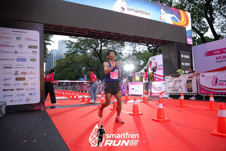 Race photo from Smartfren Run 2024