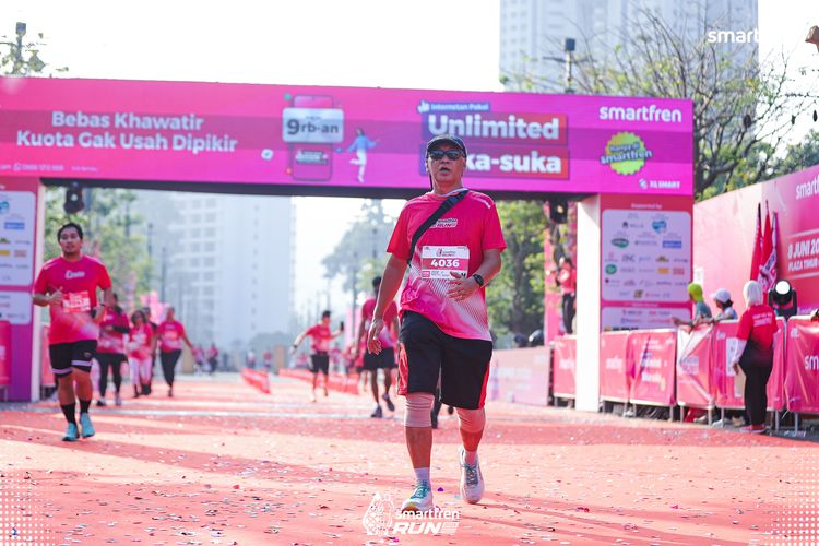 Race photo from Smartfren Run 2025 