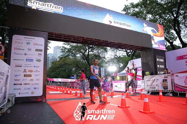 Race photo from Smartfren Run 2024