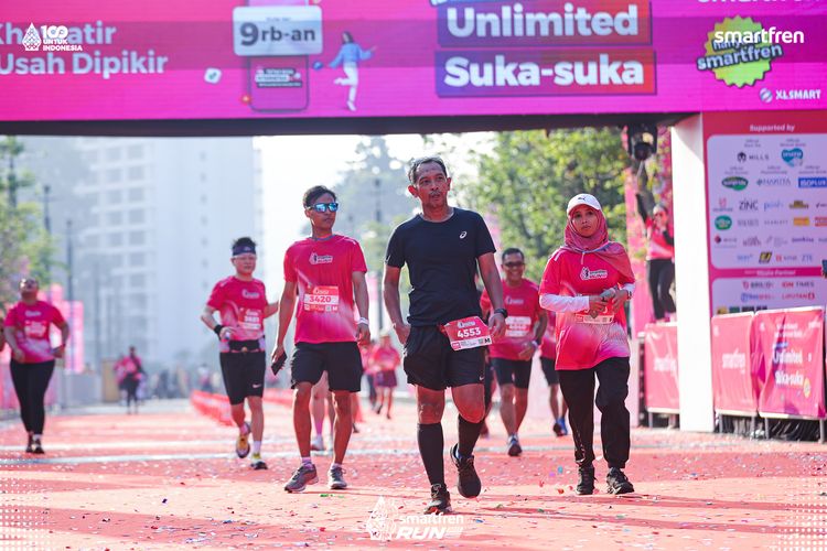 Race photo from Smartfren Run 2025 