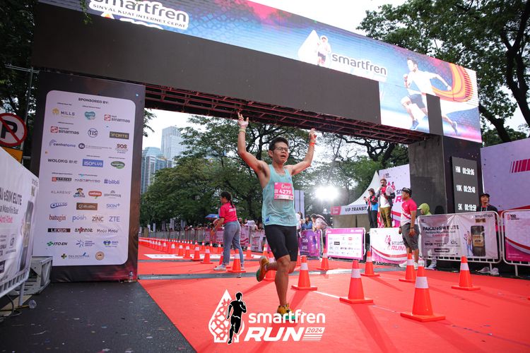 Race photo from Smartfren Run 2024