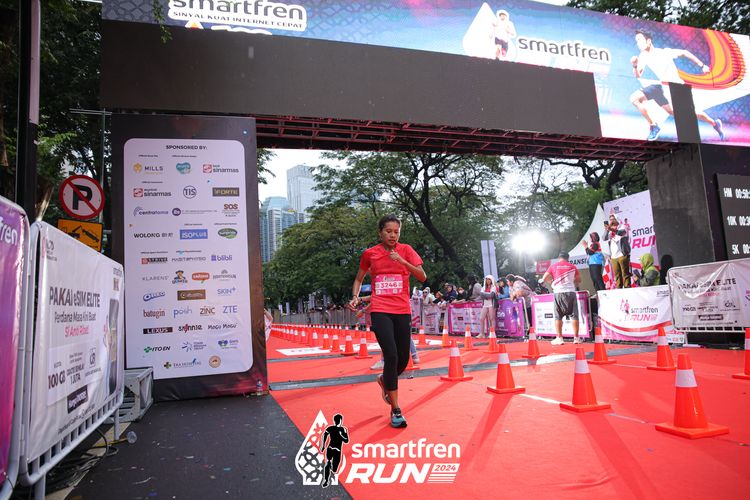 Race photo from Smartfren Run 2024