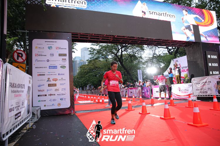Race photo from Smartfren Run 2024