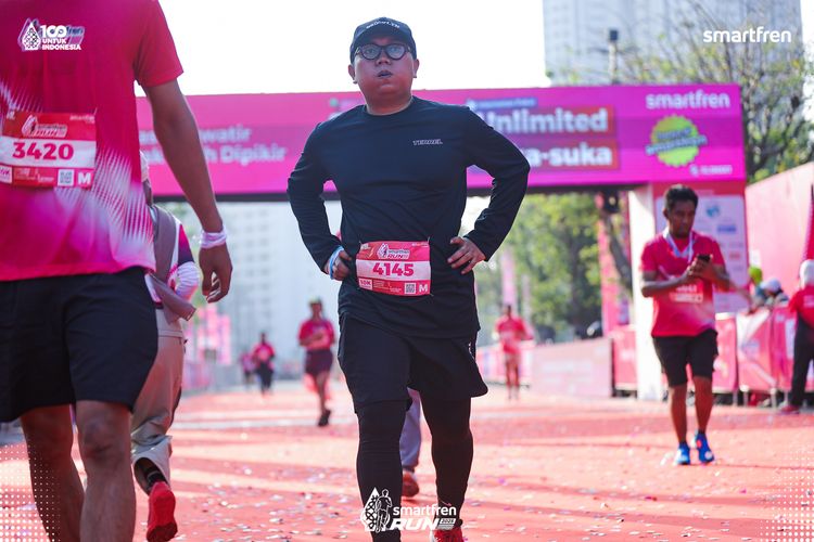 Race photo from Smartfren Run 2025 