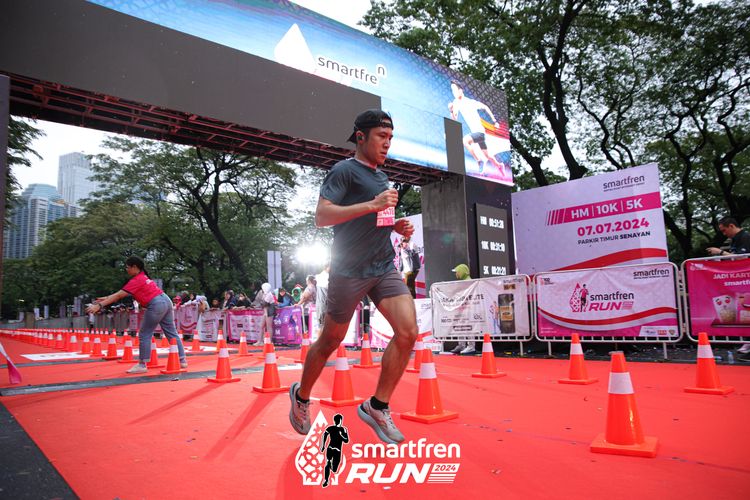 Race photo from Smartfren Run 2024