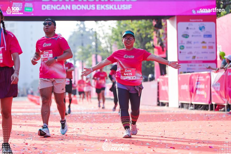 Race photo from Smartfren Run 2025 