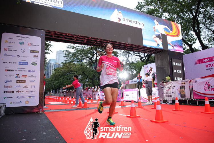 Race photo from Smartfren Run 2024