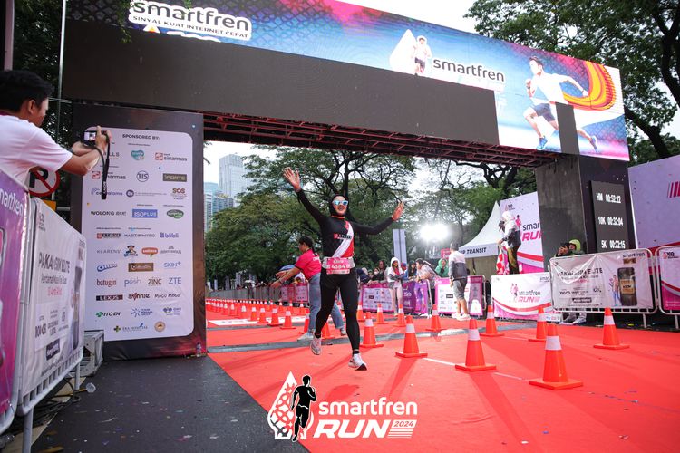 Race photo from Smartfren Run 2024