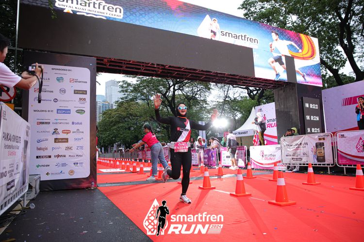 Race photo from Smartfren Run 2024