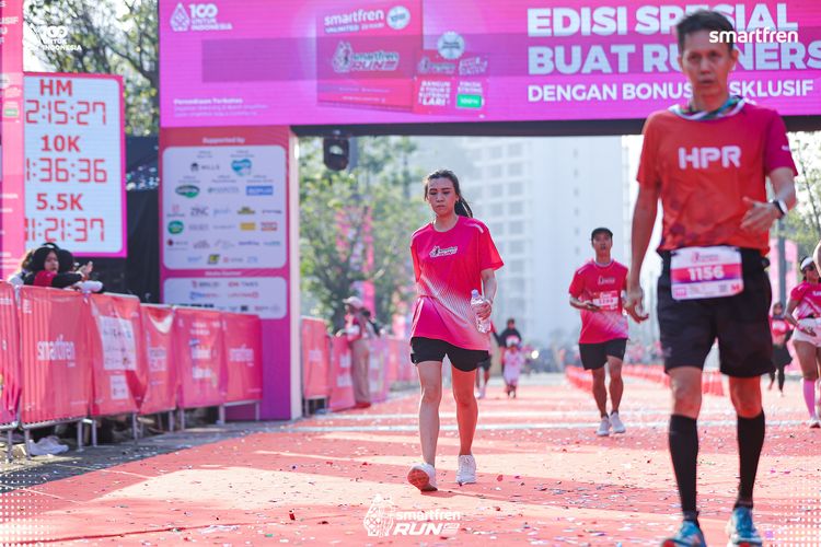 Race photo from Smartfren Run 2025 
