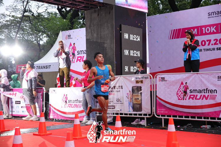 Race photo from Smartfren Run 2024