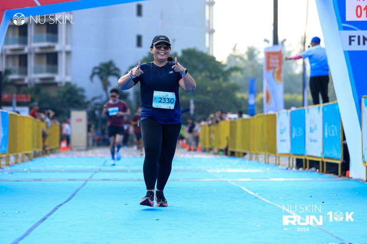 Race photo from Nu Skin Run 10K