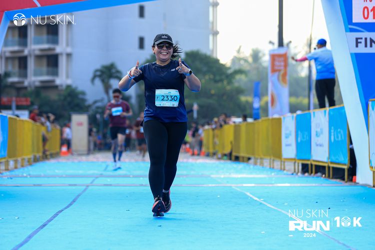 Race photo from Nu Skin Run 10K