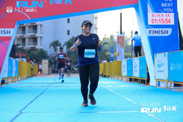 Race photo from Nu Skin Run 10K