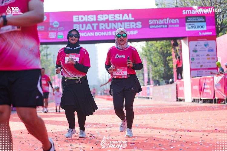 Race photo from Smartfren Run 2025 