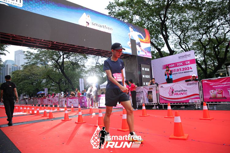 Race photo from Smartfren Run 2024