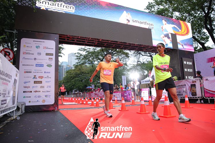 Race photo from Smartfren Run 2024