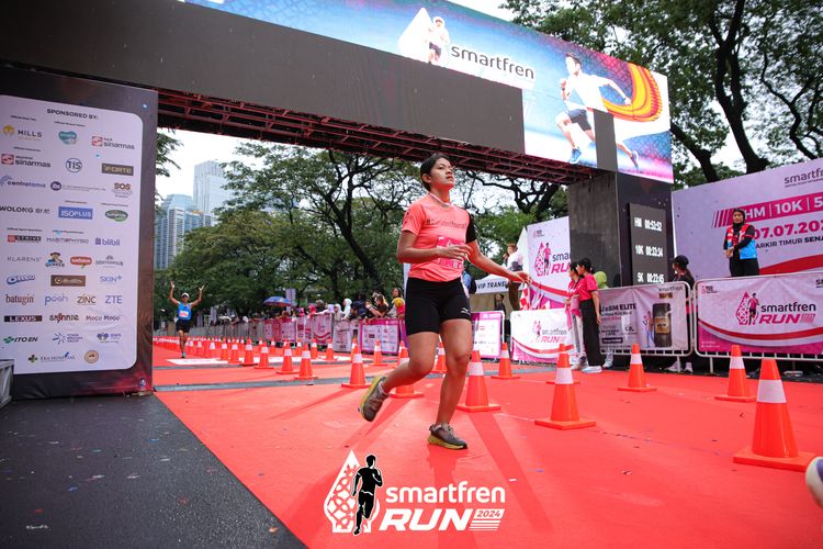 Race photo from Smartfren Run 2024