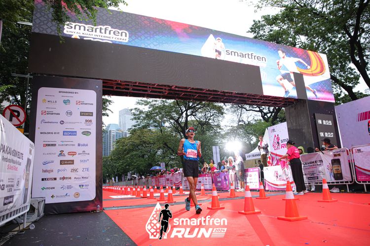 Race photo from Smartfren Run 2024
