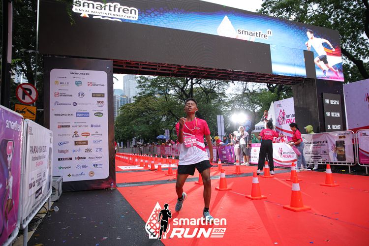 Race photo from Smartfren Run 2024