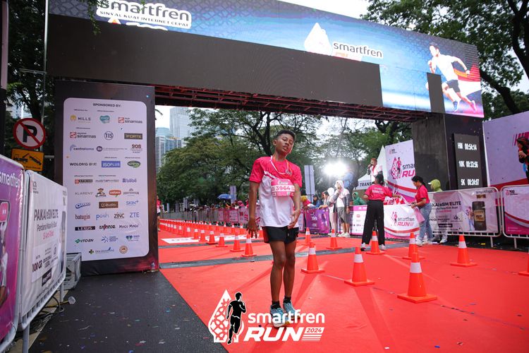 Race photo from Smartfren Run 2024