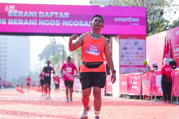 Race photo from Smartfren Run 2025 