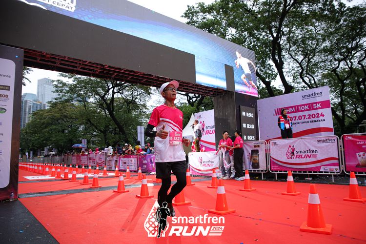 Race photo from Smartfren Run 2024