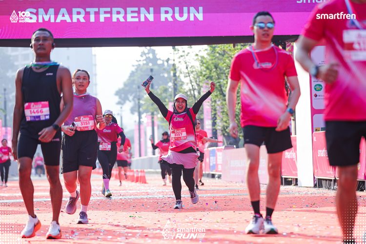 Race photo from Smartfren Run 2025 