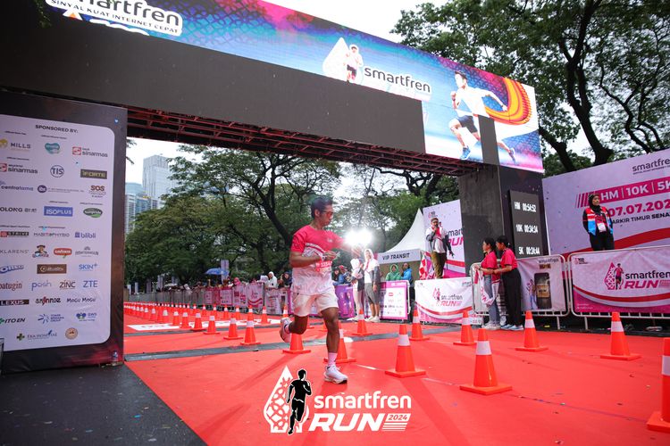 Race photo from Smartfren Run 2024