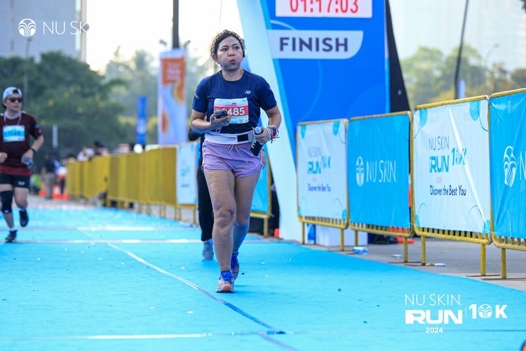 Race photo from Nu Skin Run 10K