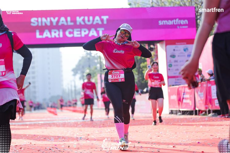Race photo from Smartfren Run 2025 