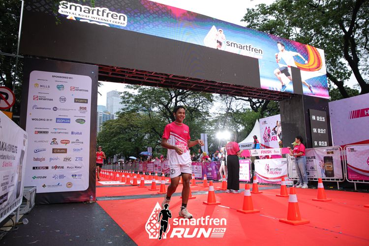 Race photo from Smartfren Run 2024
