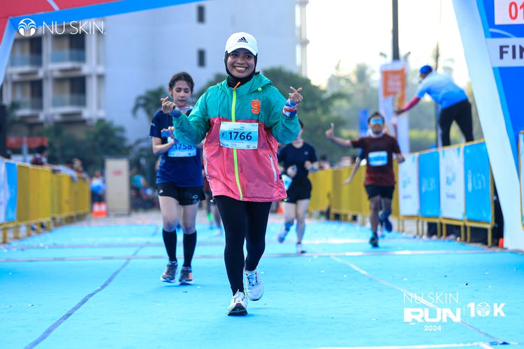 Race photo from Nu Skin Run 10K
