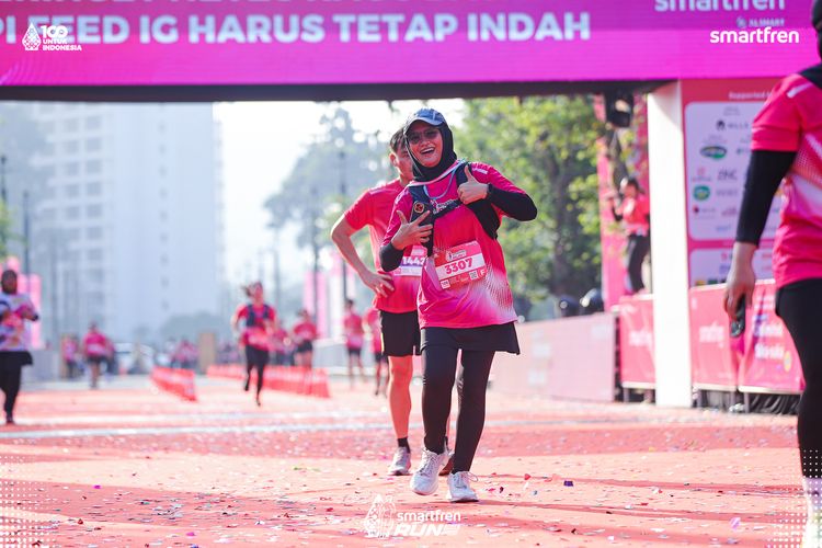 Race photo from Smartfren Run 2025 