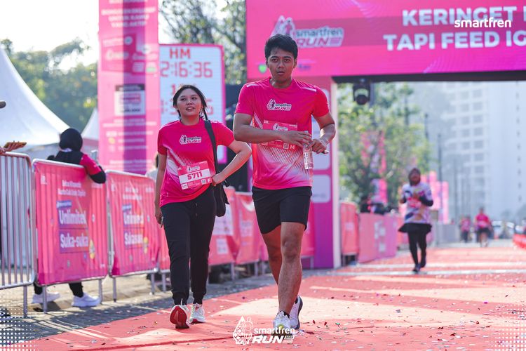 Race photo from Smartfren Run 2025 
