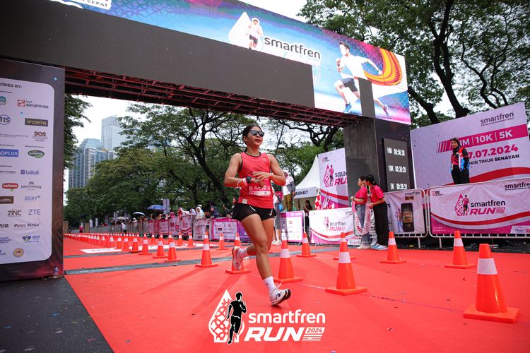 Race photo from Smartfren Run 2024