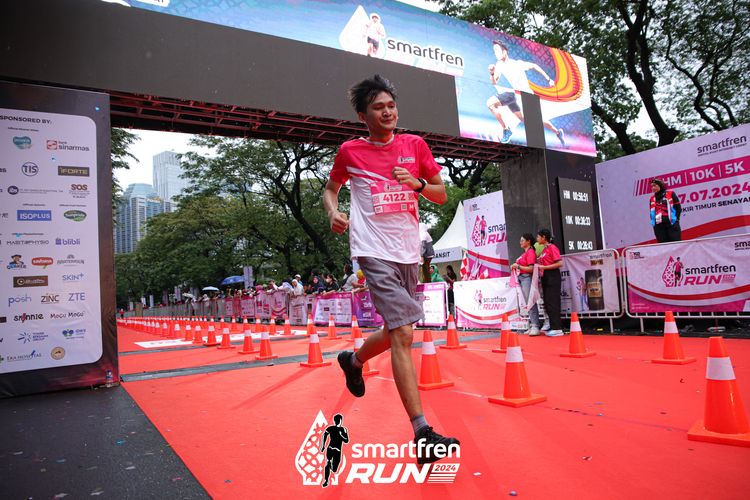 Race photo from Smartfren Run 2024