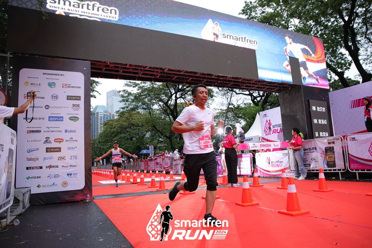 Race photo from Smartfren Run 2024