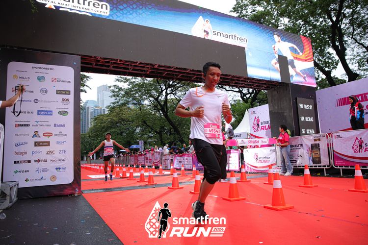 Race photo from Smartfren Run 2024