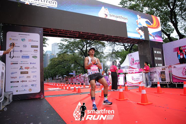 Race photo from Smartfren Run 2024