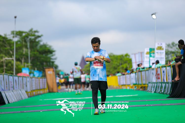 Race photo from Arutmin Borneo Run 2024