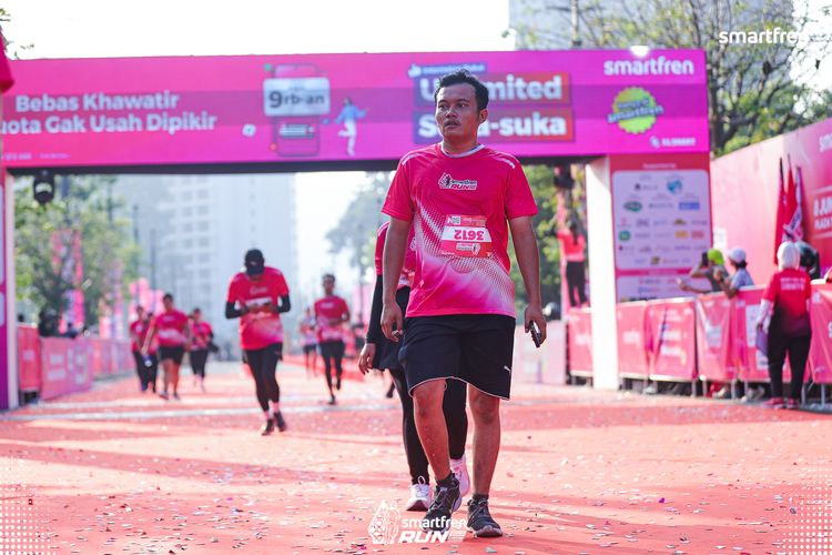 Race photo from Smartfren Run 2025 