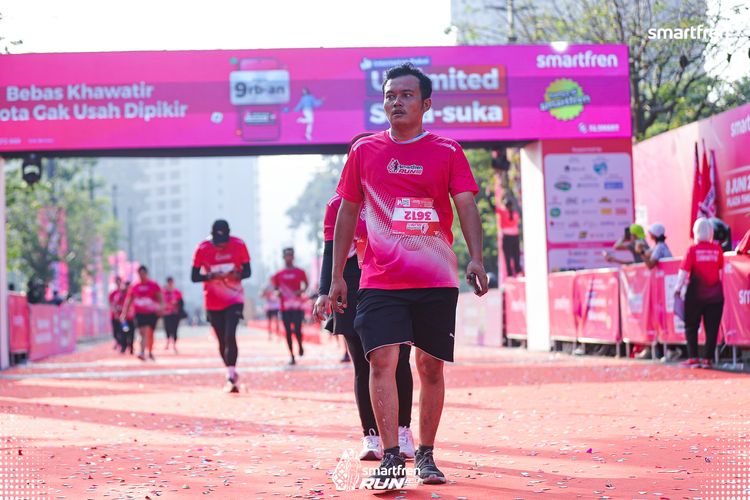 Race photo from Smartfren Run 2025 
