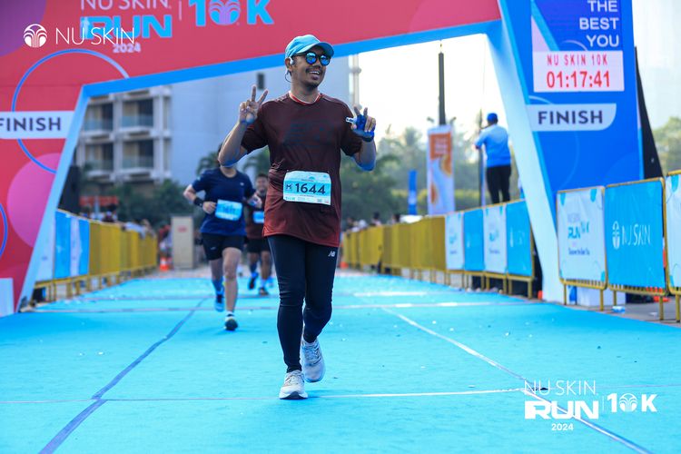 Race photo from Nu Skin Run 10K