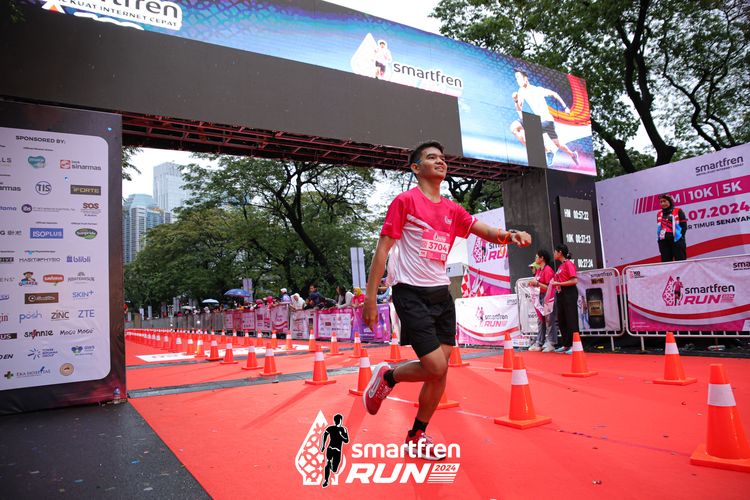 Race photo from Smartfren Run 2024