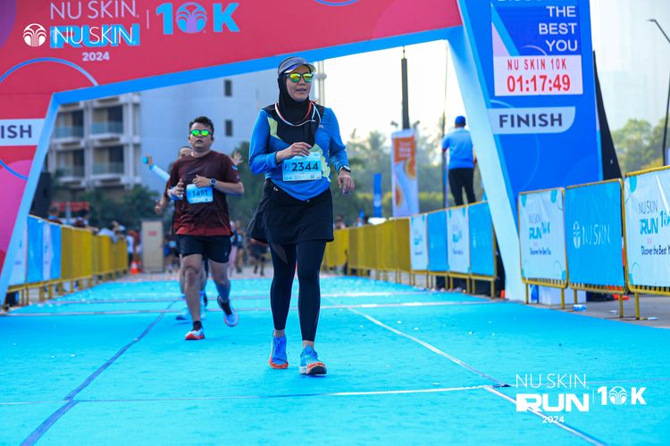 Race photo from Nu Skin Run 10K