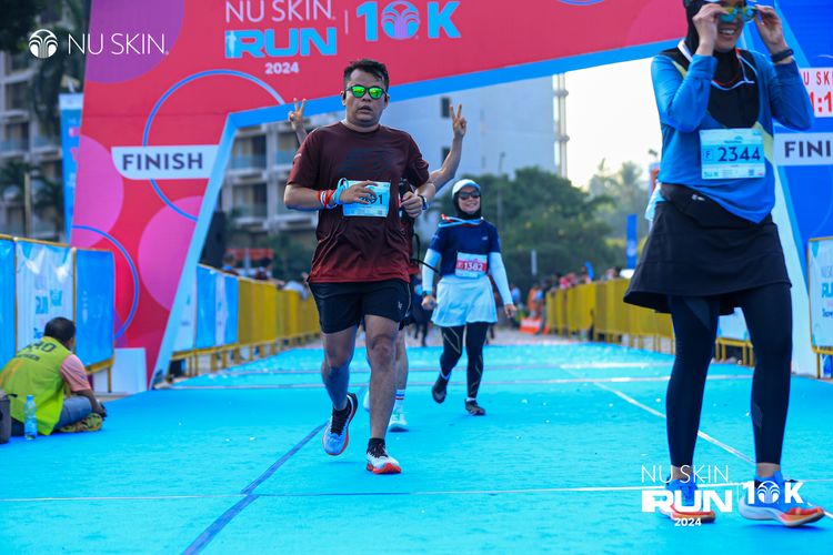 Race photo from Nu Skin Run 10K