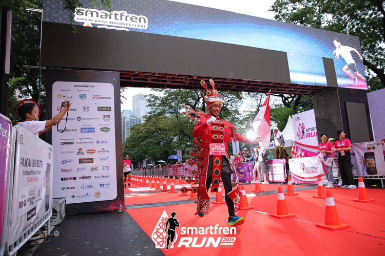 Race photo from Smartfren Run 2024