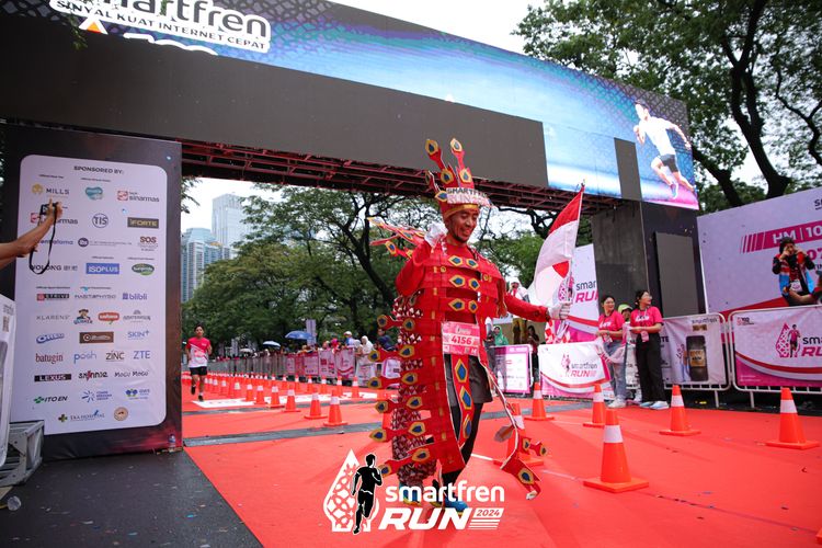 Race photo from Smartfren Run 2024