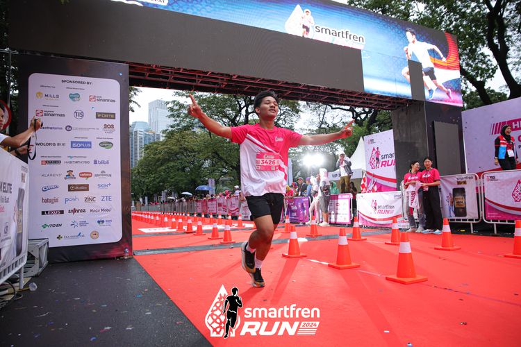 Race photo from Smartfren Run 2024